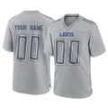 Choea Custom D.Lions Gray Atmosphere Fashion Home Game Any Name & Numbers Stitched Jerseys