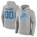 Choea Custom D.Lions Gray Pullover Hoodies Limited Any Name & Numbers Stitched Jerseys