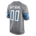 Choea Custom D.Lions Gray Replica Game Stitched Jerseys