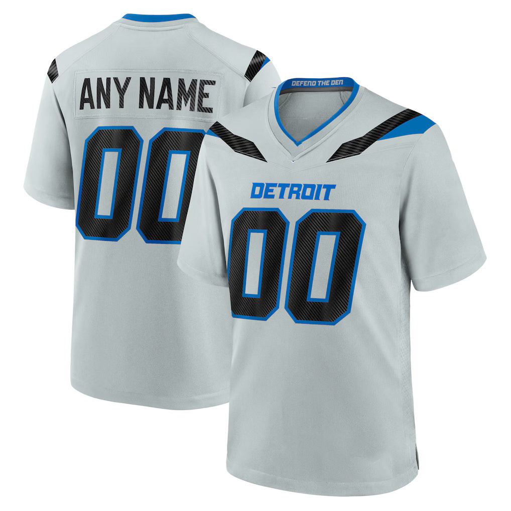 Choea Custom D.Lions Silver 2026 Rivalries Collection Game Jersey