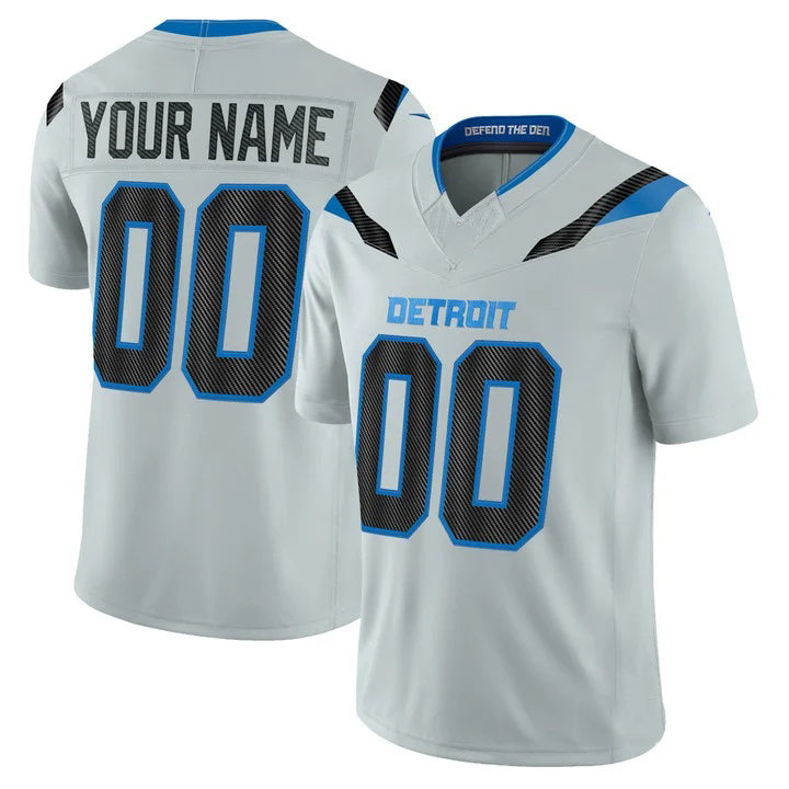 Choea Custom D.Lions Silver 2026 Rivalries Vapor Limited Jersey - All Stitched