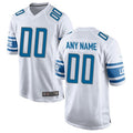 Choea Custom D.Lions White Replica Game Stitched Jerseys