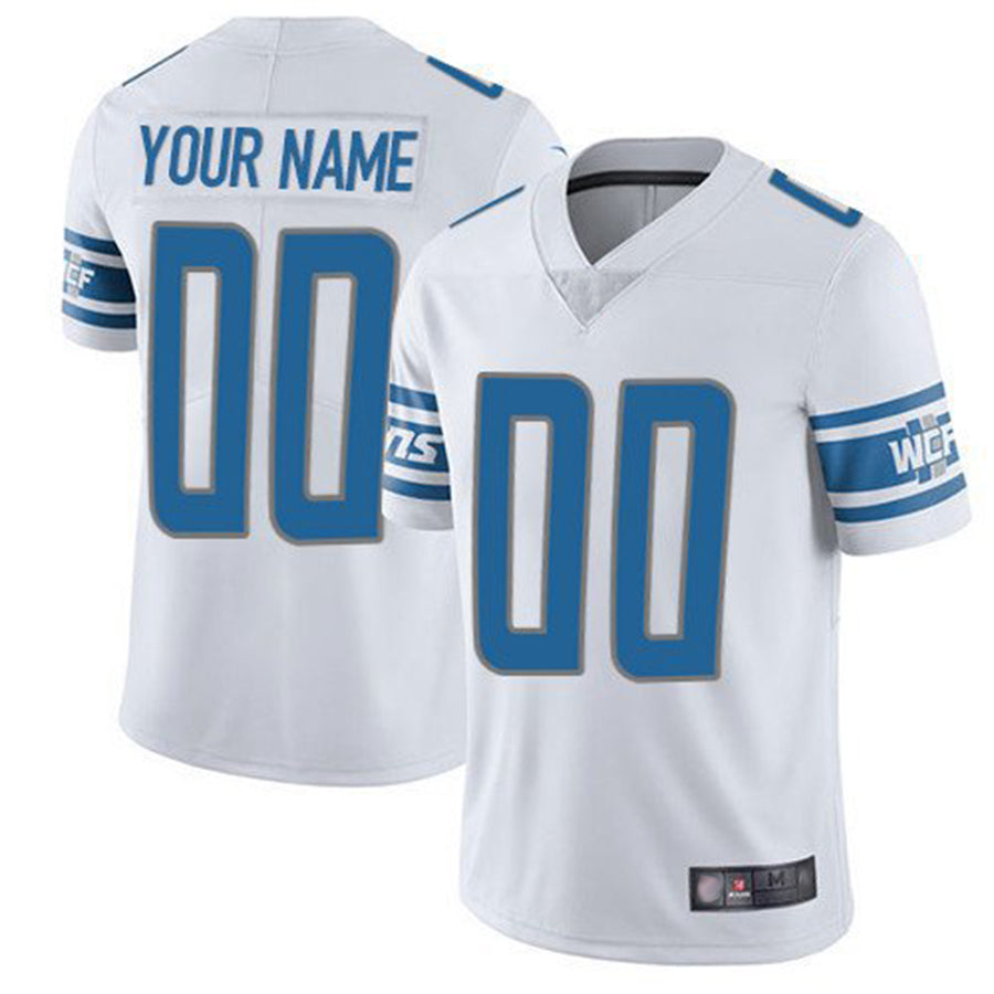 Choea Custom D.Lions White Vapor F.U.S.E. Limited Game Stitched Jerseys