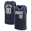 Choea Custom D.Mavericks Navy Fast Break Jerseys - Statement Edition