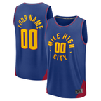 Choea Custom D.Nuggets  Blue Fast Break Jerseys - Statement Edition