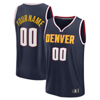 Choea Custom D.Nuggets Navy Fast Break Jerseys - Icon Edition