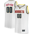 Choea Custom D.Nuggets White Fast Break Replica Jerseys - Association Edition