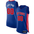 Choea Custom D.Pistons Blue Authentic Jerseys - Icon Edition