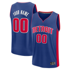 Choea Custom D.Pistons  Blue Fast Break Jerseys - Icon Edition