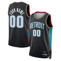 Choea Custom D.Pistons Charcoal 202526 City Edition Swingman Jerseys