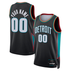 Choea Custom D.Pistons Charcoal 202526 City Edition Swingman Jerseys