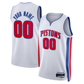 Choea Custom D.Pistons White Swingman Jerseys - Association Edition