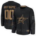 Choea Custom D.Stars Black 2024 Military Appreciation Practice Jerseys