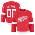 Choea Custom D.Red wings Red Home Authentic Pro Jerseys