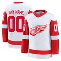 Choea Custom D.Red wings White Away Premium Jerseys