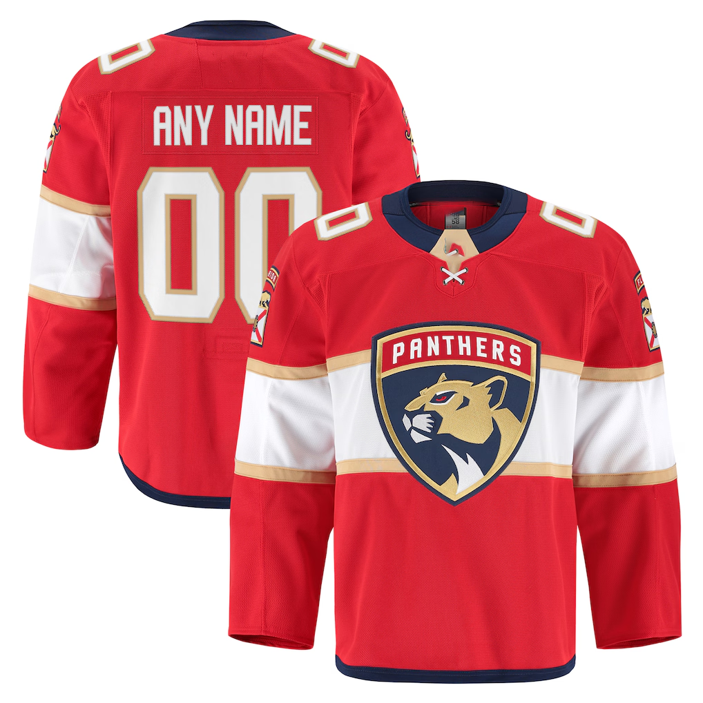 Choea Custom F.Panthers Red Home Authentic Pro Jerseys