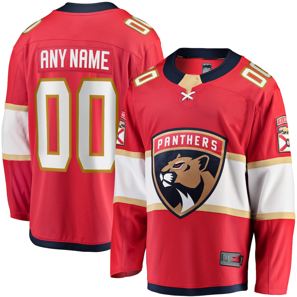 Choea Custom F.Panthers Red Home Breakaway Jerseys
