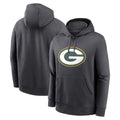 Choea Custom GB.Packers Anthracite Pullover Hoodie Game Stitched Jerseys