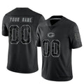 Choea Custom GB.Packers Black REFLECTIVE Limited Stitched Jerseys