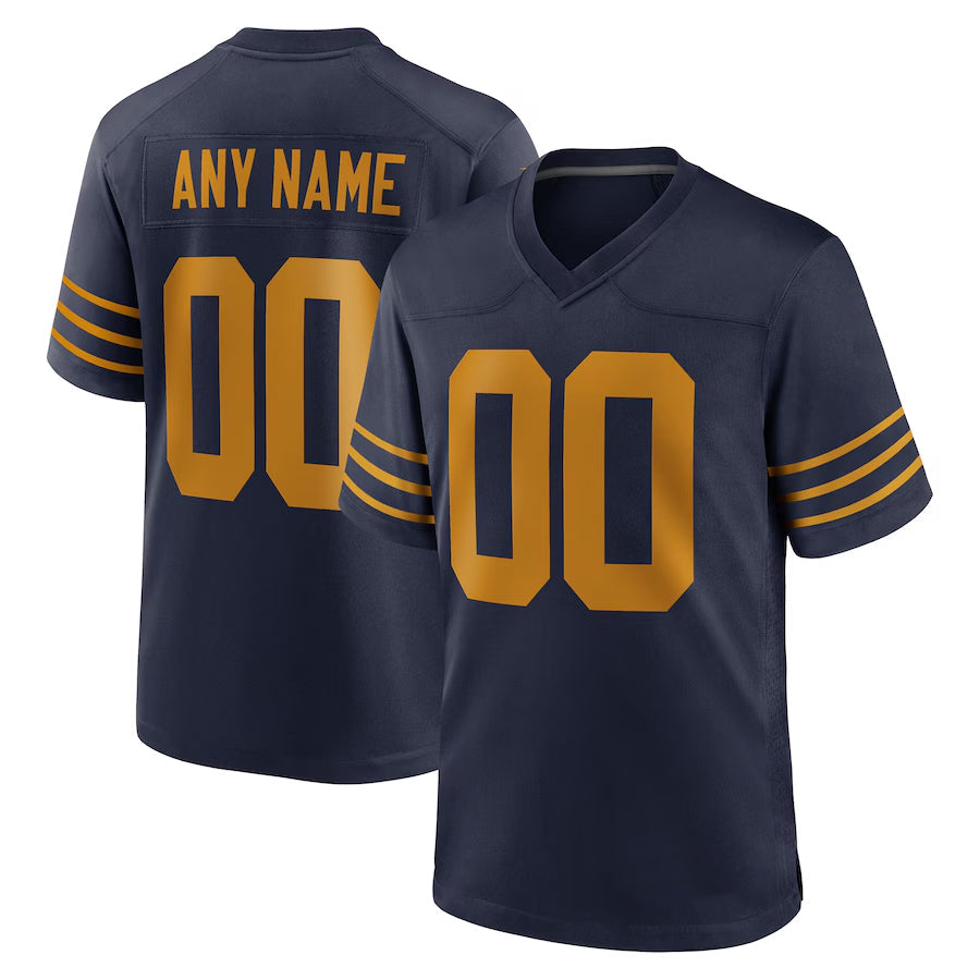 Choea Custom GB.Packers Navy The 1923 Classic Game Stitched Jerseys