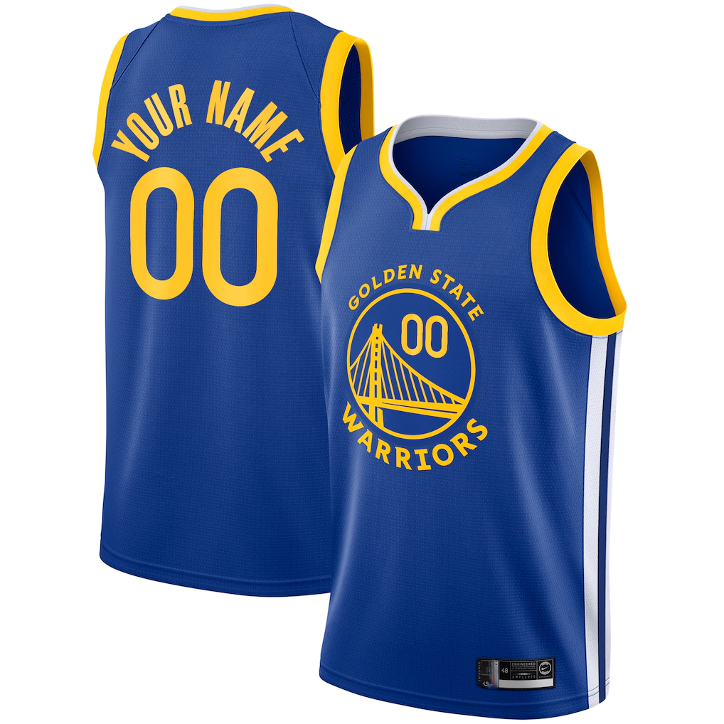 Choea Custom G.State Warriors Royal 2019-20 Swingman Jerseys - Icon
