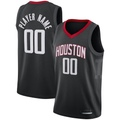 Choea Custom H.Rockets Black Swingman Stitched Jerseys - Statement Edition