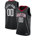 Choea Custom H.Rockets Black Swingman Stitched Jerseys - Statement Edition