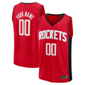 Choea Custom H.Rockets Red Fast Break Stitched Jerseys-Icon Edition