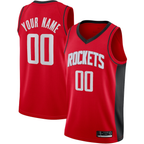 Choea Custom H.Rockets Red Swingman Stitched Jerseys-Icon Edition