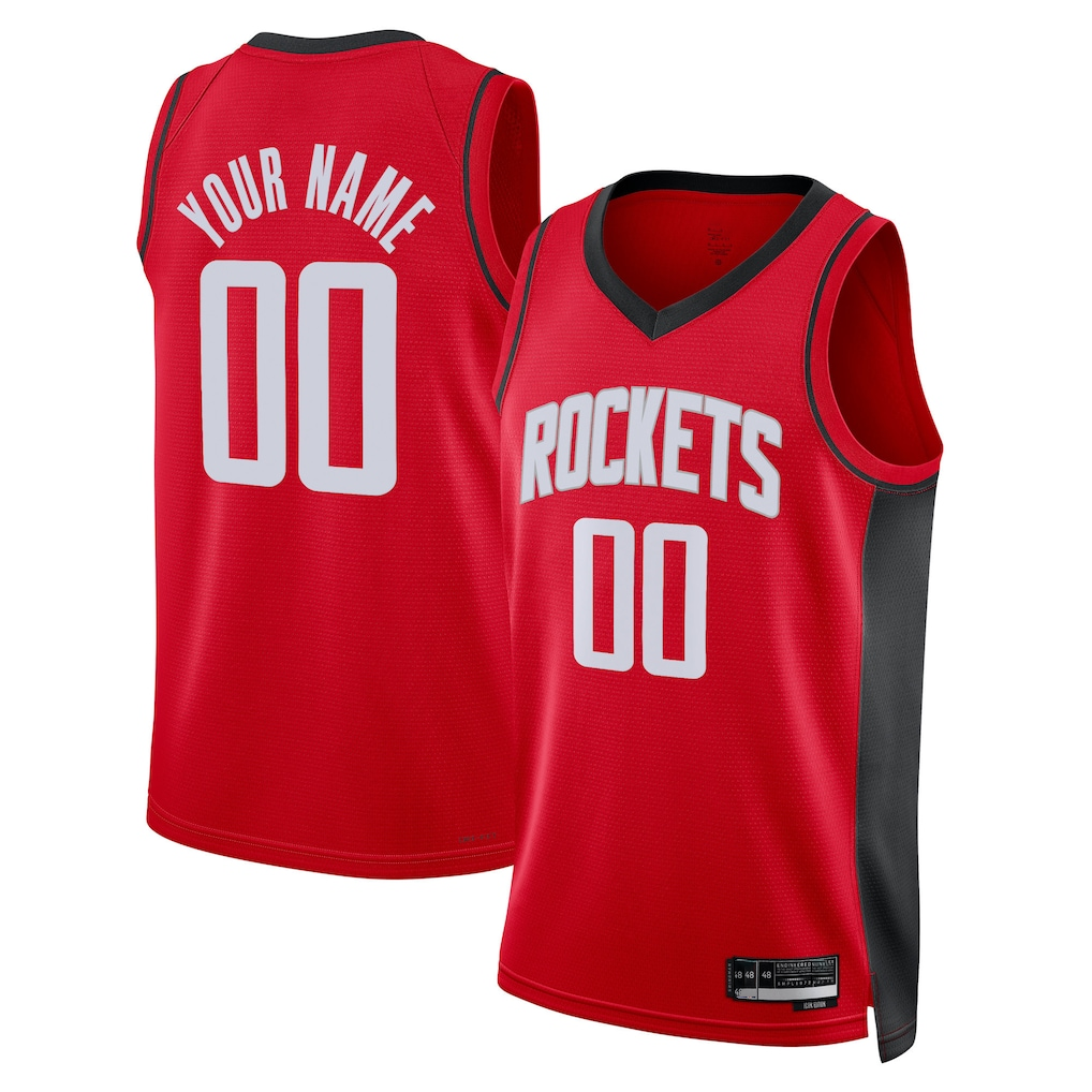 Choea Custom H.Rockets Red Swingman Stitched Jerseys-Icon Edition