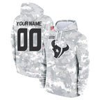 Choea Custom H.Texans Arctic Camo Salute to Service Hoodies Any Name & Numbers Stitched Jerseys