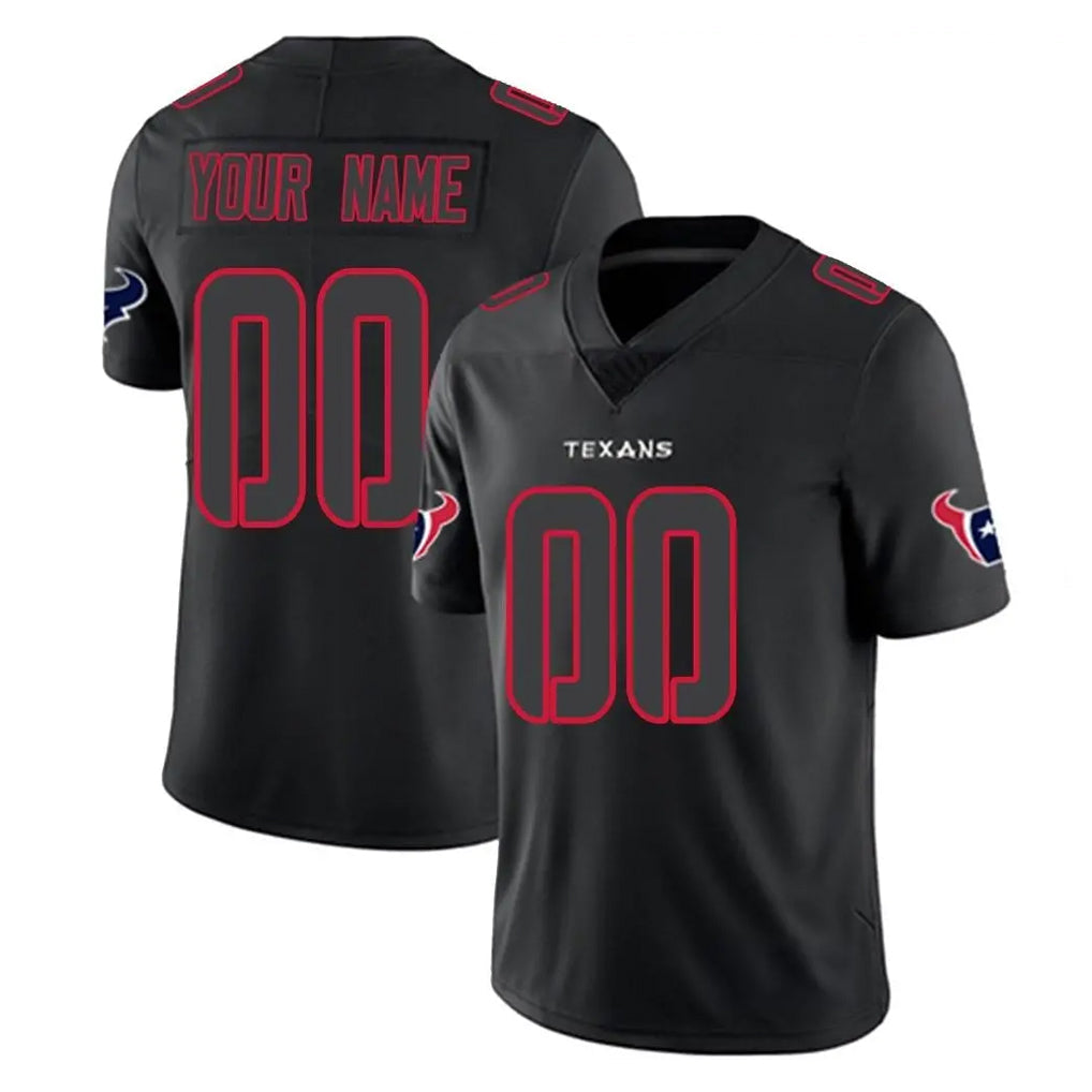 Choea Custom H.Texans Black Impact Limited Game Any Name & Numbers Stitched Jerseys