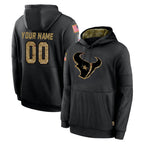 Choea Custom H.Texans Black Salute to Service Hoodies Limited Game Any Name & Numbers Stitched Jerseys