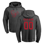 Choea Custom H.Texans Gray Pro Line Pullover Hoodie Limited Game Any Name & Numbers Stitched Jerseys