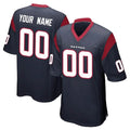 Choea Custom H.Texans Navy Home Game Any Name & Numbers Stitched Jerseys
