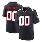 Choea Custom H.Texans Navy Team Home Game Any Name & Numbers Stitched Jerseys