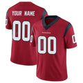Choea Custom H.Texans Red Limited Vapor Untouchable Home Game Any Name & Numbers Stitched Jerseys