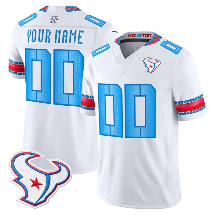 Choea Custom H.Texans White 2026 Rivalries Vapor Limited Jersey - All Stitched