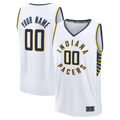 Choea Custom I.Pacers  White Fast Break Jerseys - Icon Edition