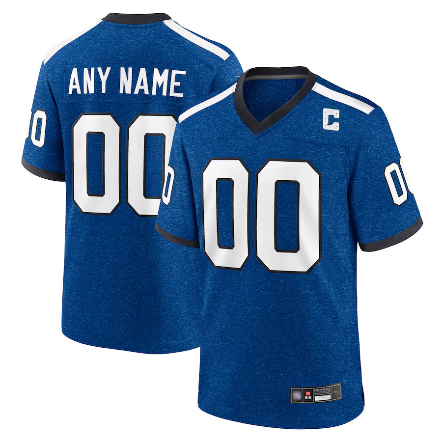 Choea Custom IN.Colts Blue Indiana Nights Replica Game Stitched Jersey
