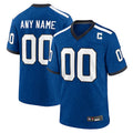 Choea Custom IN.Colts Blue Indiana Nights Replica Game Stitched Jersey