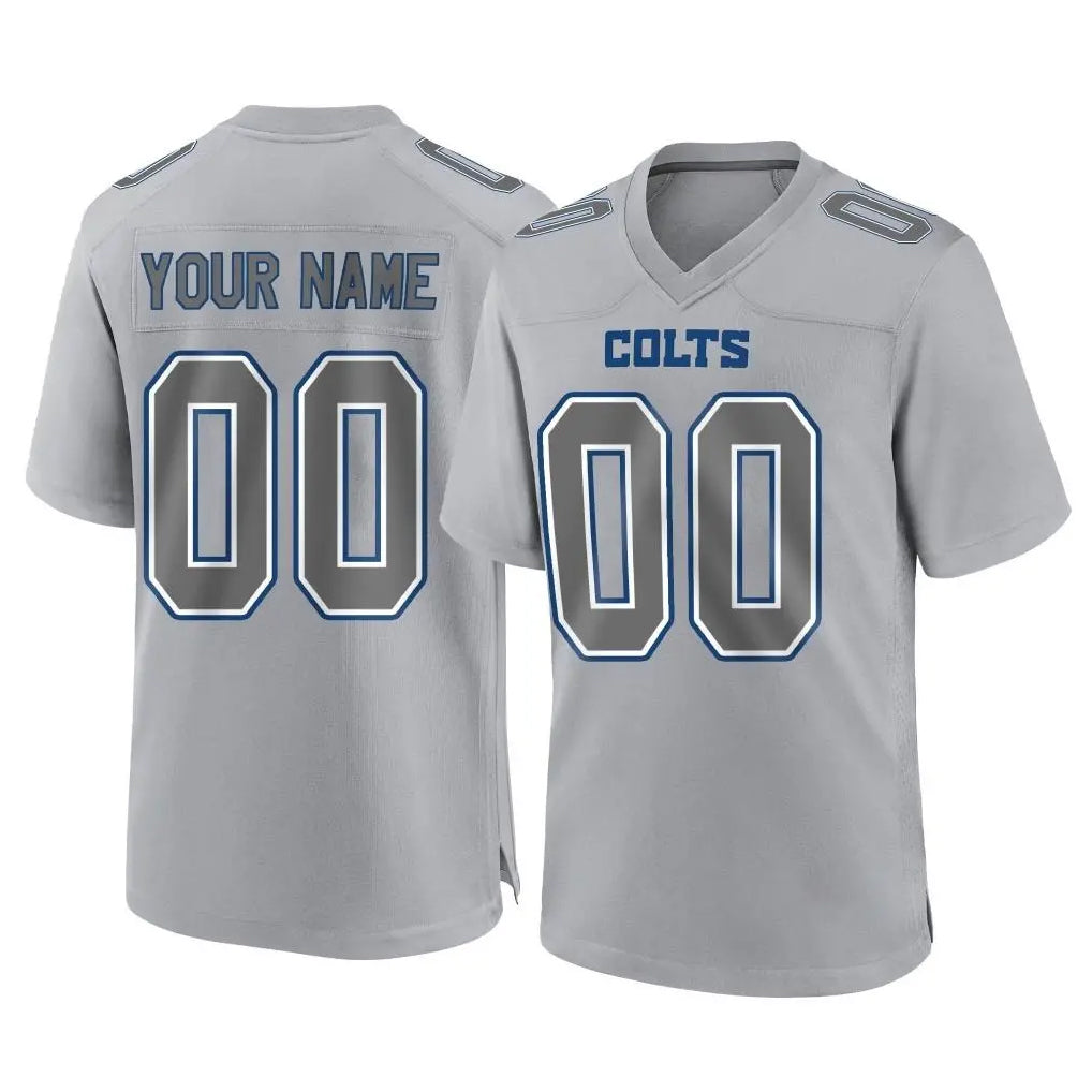 Choea Custom IN.Colts Gray Atmosphere Fashion Home Game Any Name & Numbers Stitched Jerseys