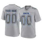 Choea Custom IN.Colts Gray Atmosphere Fashion Home Game Any Name & Numbers Stitched Jerseys