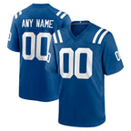 Choea Custom IN.Colts Royal Home Game Any Name & Numbers Stitched Jerseys