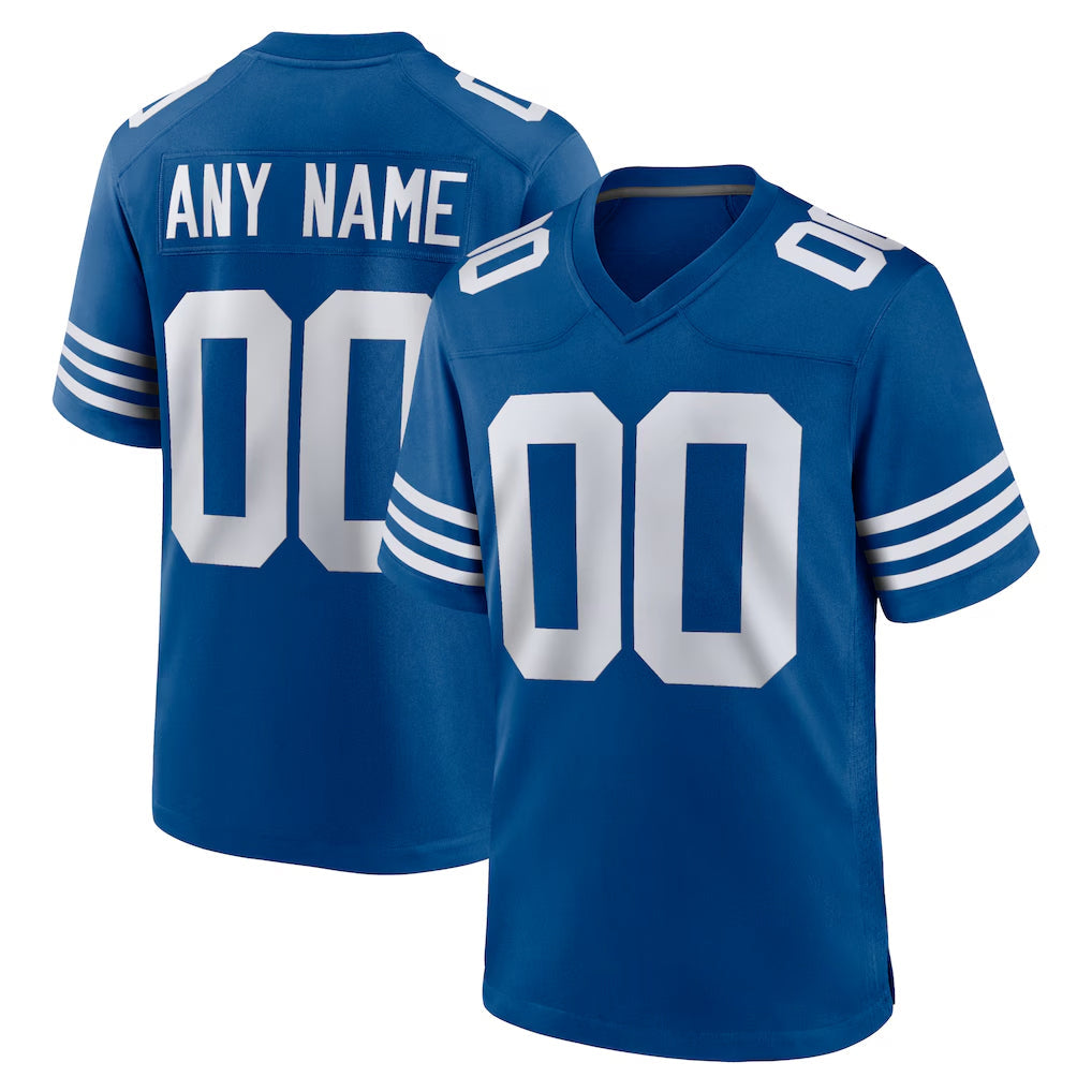 Choea Custom IN.Colts Royal Limited Home Game Any Name & Numbers Stitched Jerseys