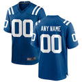 Choea Custom IN.Colts Royal Replica Home Game Stitched Jerseys