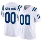 Choea Custom IN.Colts White Limited Vapor F.U.S.E. Home Game Any Name & Numbers Stitched Jerseys