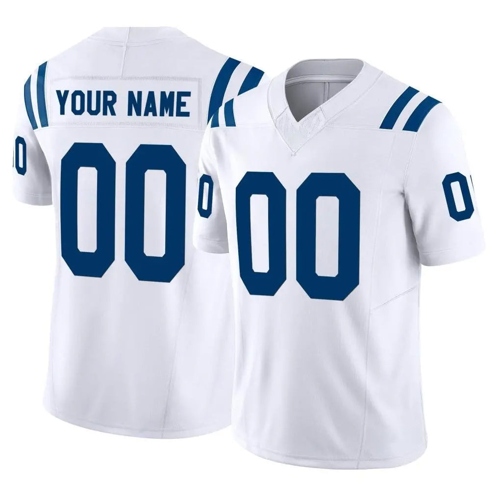 Choea Custom IN.Colts White Limited Vapor F.U.S.E. Home Game Any Name & Numbers Stitched Jerseys