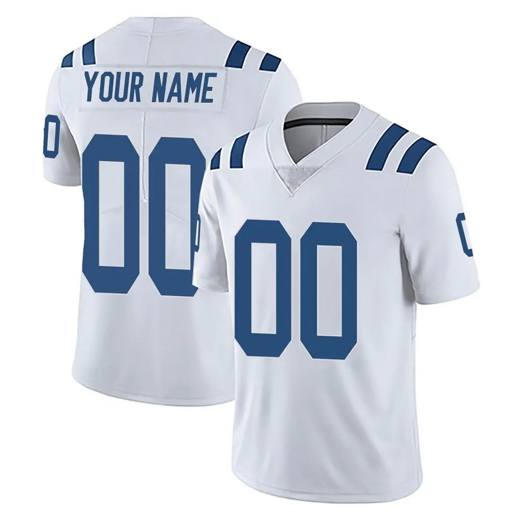 Choea Custom IN.Colts White Limited Vapor Untouchable Home Game Any Name & Numbers Stitched Jerseys