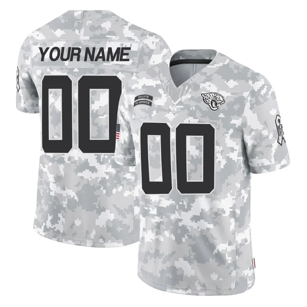 Choea Custom J.Jaguars Arctic Camo Salute To Service Limited Game Any Name & Numbers Stitched Jerseys